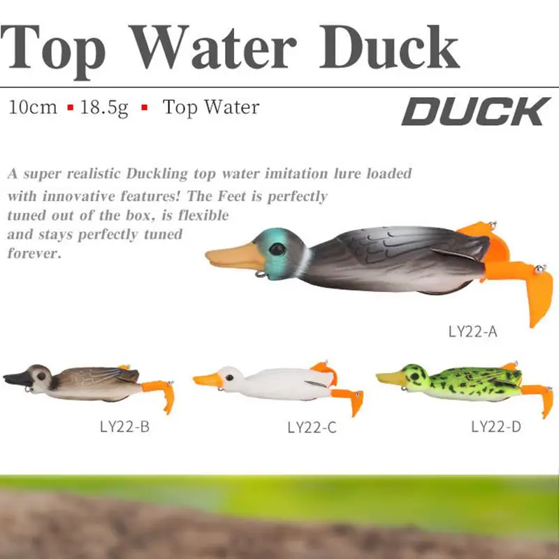 

HOOFISH 1PCS Big DUCK Topwater Fishing Lure 3 different kinds ducks Artificial Bait Pike Fishing Tackle Crankbait