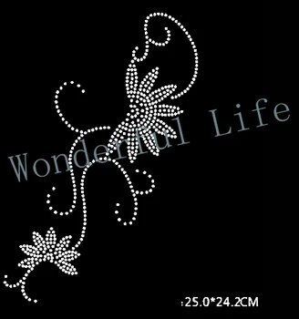 

YX Free shipping Rhinestone Iron On Transfer Rhinestone Iron On Rhinestone flowers for u