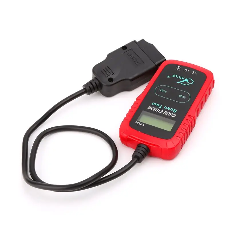 VC300 OBDII/EOBD автоматический считыватель кодов автомобиля тест на Неисправность диагностический сканирующий инструмент