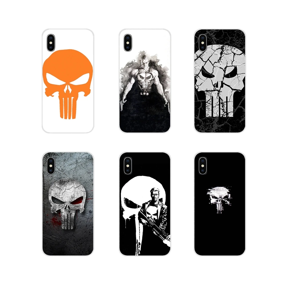 For Xiaomi Redmi 4A S2 Note 3 3S 4 4X 5 Plus 6 7 6A Pro Pocophone F1 Accessories Phone Cases Covers the punisher skull | Мобильные
