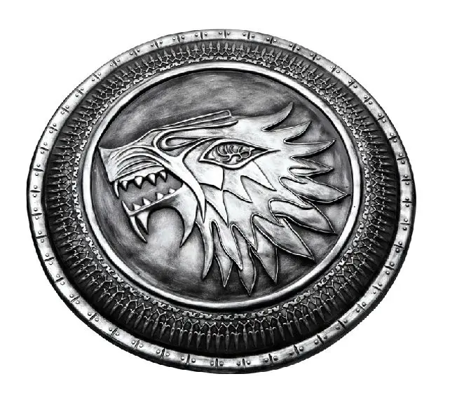 

S5276 GAME OF THRONES DIRE WOLF SHIELD OF HOUSE STARK LARP SHIELD ELITE WAR 25"