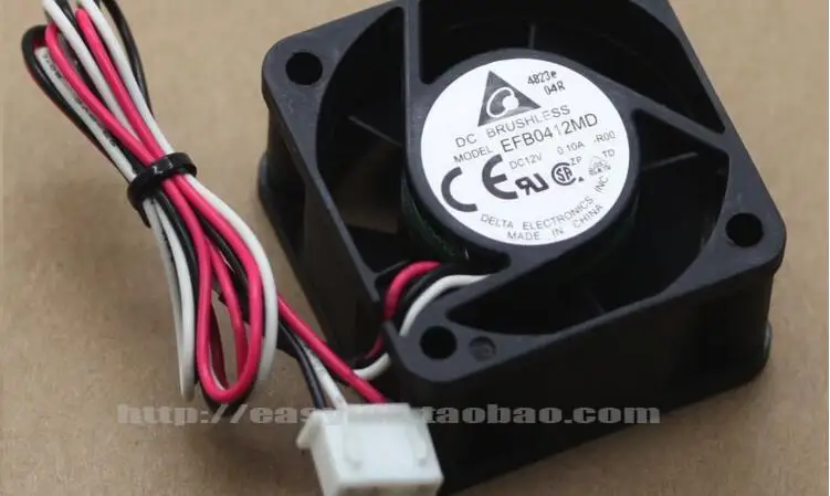 

Охлаждающий вентилятор для сервера Delta Electronics EFB0412MD R00, 12 В постоянного тока, 0,10 А, 40x40x20 мм