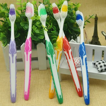 

DR.PERFECT Hot Sale 6 pcs Ultra Soft toothbrush Teeth Wipes For Adult Cheap Color Random Oral Care Whitening Tooth Brush