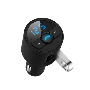 

Bluetooth Handsfree Wireless FM Transmitter Radio Adapter MP3 Player Quick Charge Dual USB Charger 5V 3.6A FM Modulator