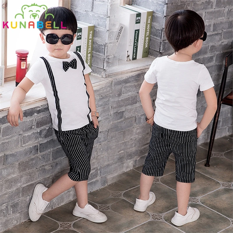 

Boys Clothing Set 2017 Summer Baby Kids Fashion Suit Gentleman Shirt Pants Boy Formal Wedding Suits Birthday Party Costume B008
