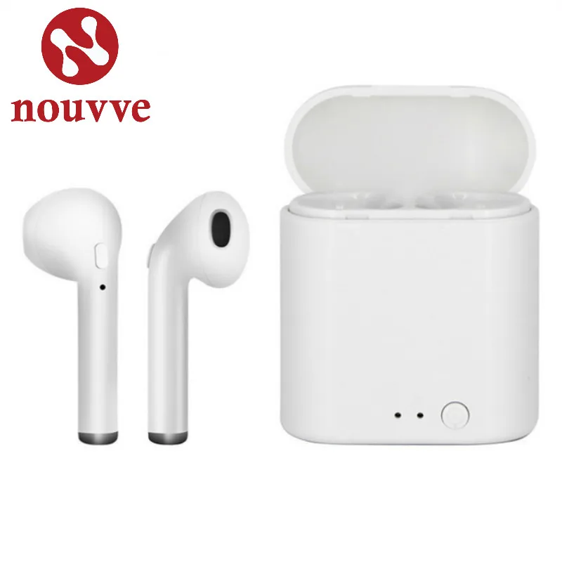 

Nouvve i7s TWS Wireless Bluetooth Earphone In-ear Stereo Earbud Headset With Charging Box Mic mini For iPhone Xiaomi Smart Phone