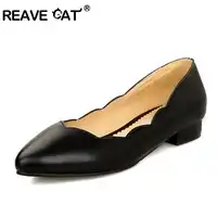 奪う猫革の靴 Sapatos femininos ビッグサイズ 30 〜 50 春夏新作の女性のファッションカジュアル黒 QL4825