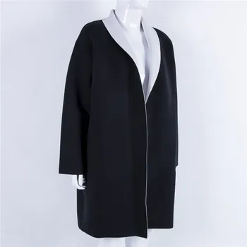 

Women Lapel Jumper Loose Cardigans Ladies Duster Trench Plus Size Winter Open Stitch