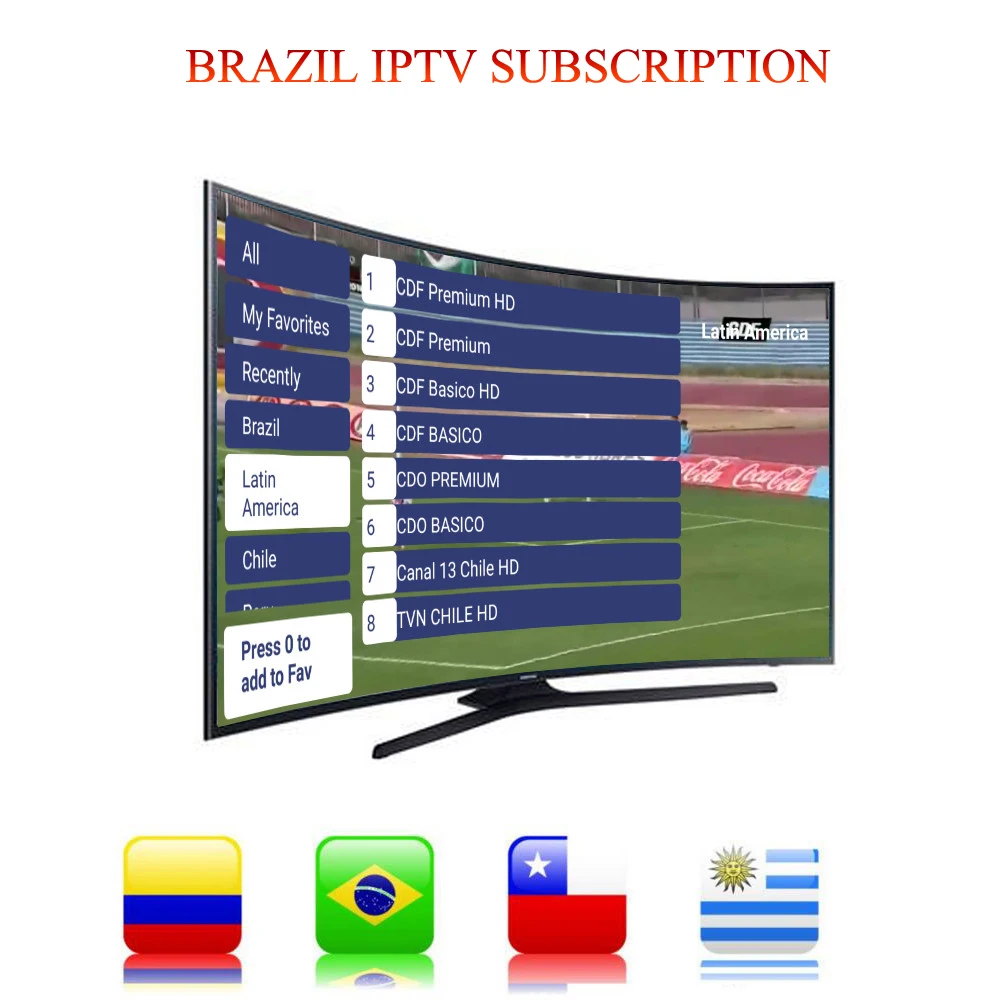 

Latin IPTV 1 Year/2 Years Subscription Brazil IPTV for Android TV Box Smart TV VLC Include Spain Mexico Arabic 1990 Channels