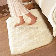 1 pcs livraison gratuite 80 cm x 120 cm Super doux couleur unie blanc tapis / tapis de sol / tapis de salon / tapis