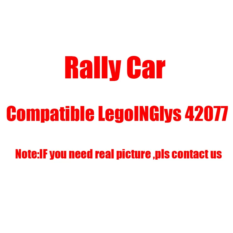 

IN Stock Compatible LegoINGlys 42077 Technic Set The Rally Car Model Building Blocks Bricks Educational Funny Toys for Children