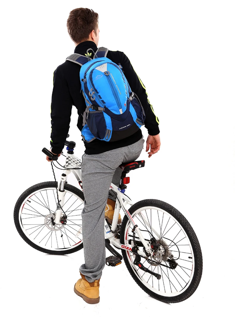 Классический мотоциклетный рюкзак 25л, водонепроницаемый нейлоновый рюкзак для мужчин, дорожная сумка, рюкзак для верховой езды, альпинизма, Рюкзак Для Езды