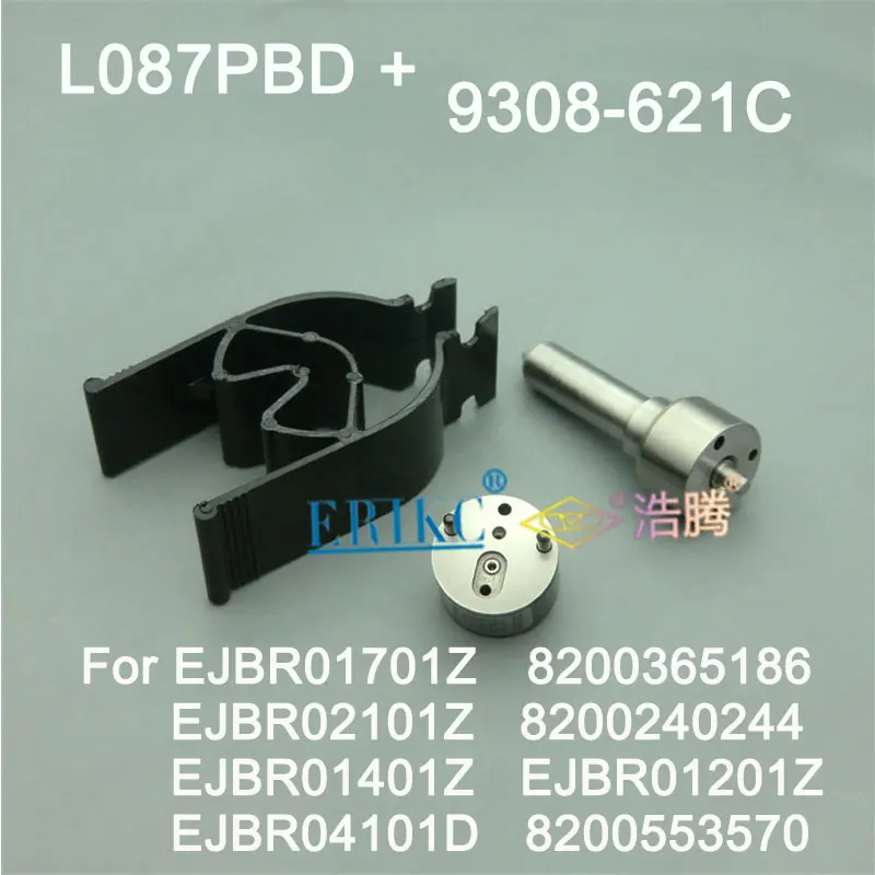 

ERIKC 7135-644 Diesel Injector Kit Nozzle L087PRD Nozzle 9308-621C for EJBR01701Z EJBR04101D EJBR02101Z EJBR01401Z EJBR01201Z