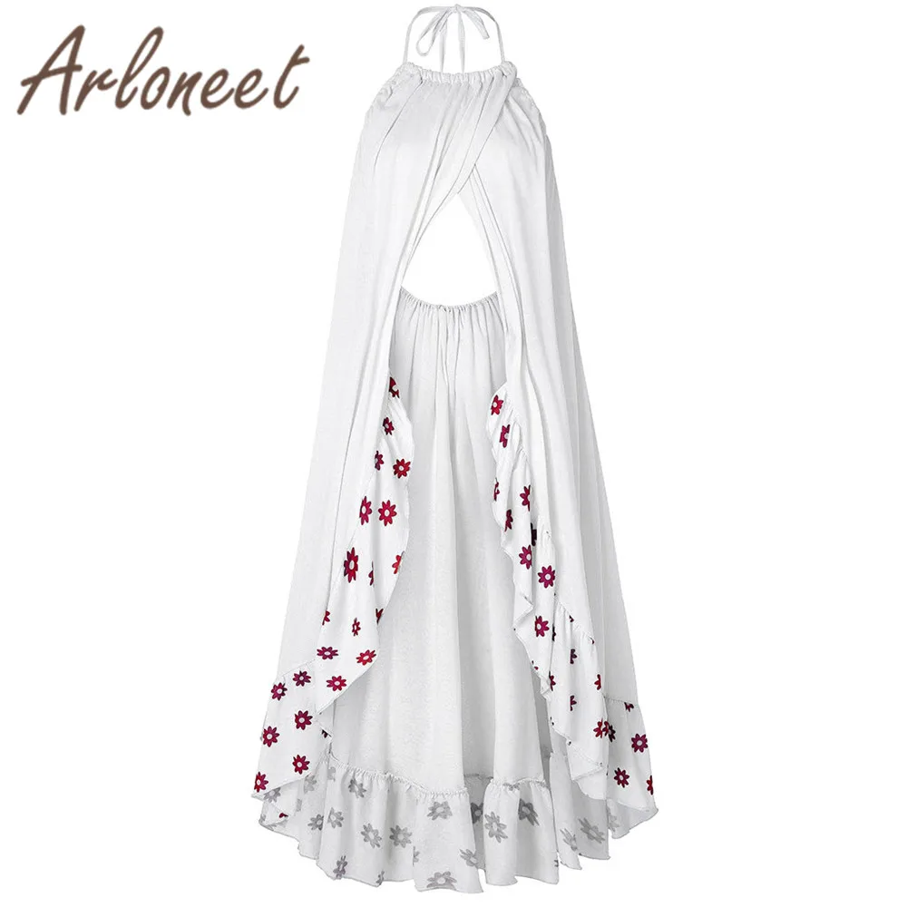 Одежда arloneet, сексуальное женское платье для беременных, длинное, Vestidos, на бретелях, свободное, с открытой спиной, летнее, для девушек, для фотосессии, платье для беременных