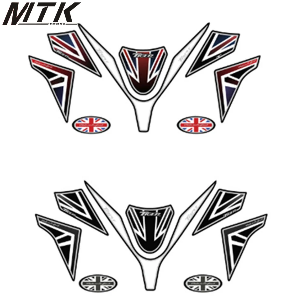

MTKRACING Motorcycle sticker front fairing engine number plate 3D gel protector for TRIUMPH Tiger 1050