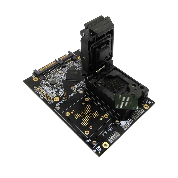  KZT SSD Test NAND flash SM2246EN bga132/152/88-test jig Test Buchse Clamshell Struktur SATA Interfa