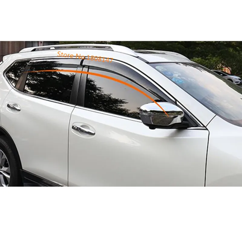 Car styling Stick plastic Window glass Wind Visor Rain/Sun Guard Vent