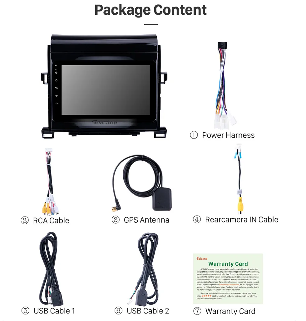 Best Seicane Android 8.1 8" 2Din Car Radio For Toyota Vellfire ANH20 2009 2010 2011 2012 2013 2014 Multimedia Player GPS Navigation 16