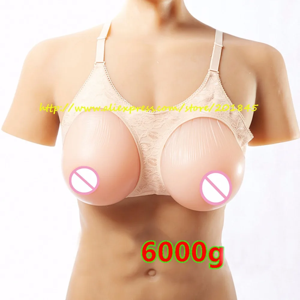 

Huge Silicone Breast Form 6000g/Pair Artificial False Chest Prosthesis For Mastectomy Not Adhesive For Crossdresser With Strap