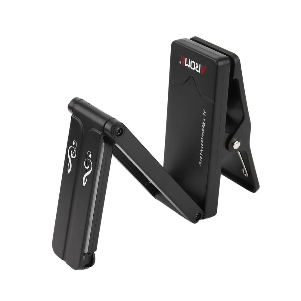  AROMA AL-01 Clip-on Rechargeable Music Stand Lamp for Guitar Piano LED Stage Light USB Charge Guita