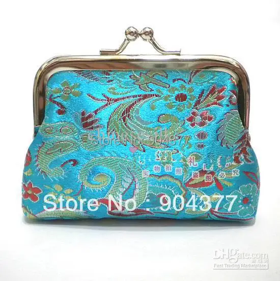 Designer Coin Purses Small Clutch Bag Purse Silk Fabric Clasp Coin Pouches Wholesale 10pcs/lot ...