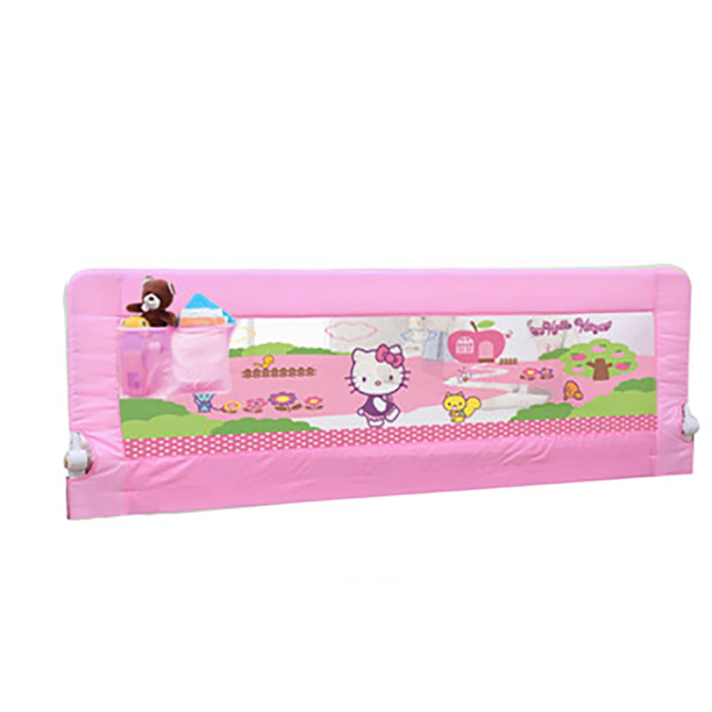 Ограждение для детской кроватки, рельсы для буферного типа, обновленная версия 120-200 см - Цвет: 120cm pink