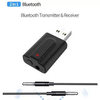 

2 In 1 Wireless Bluetooth 5.0 Transmitter Receiver 3.5MM AUX Audio Adapter For TV PC Speaker Headphones R20