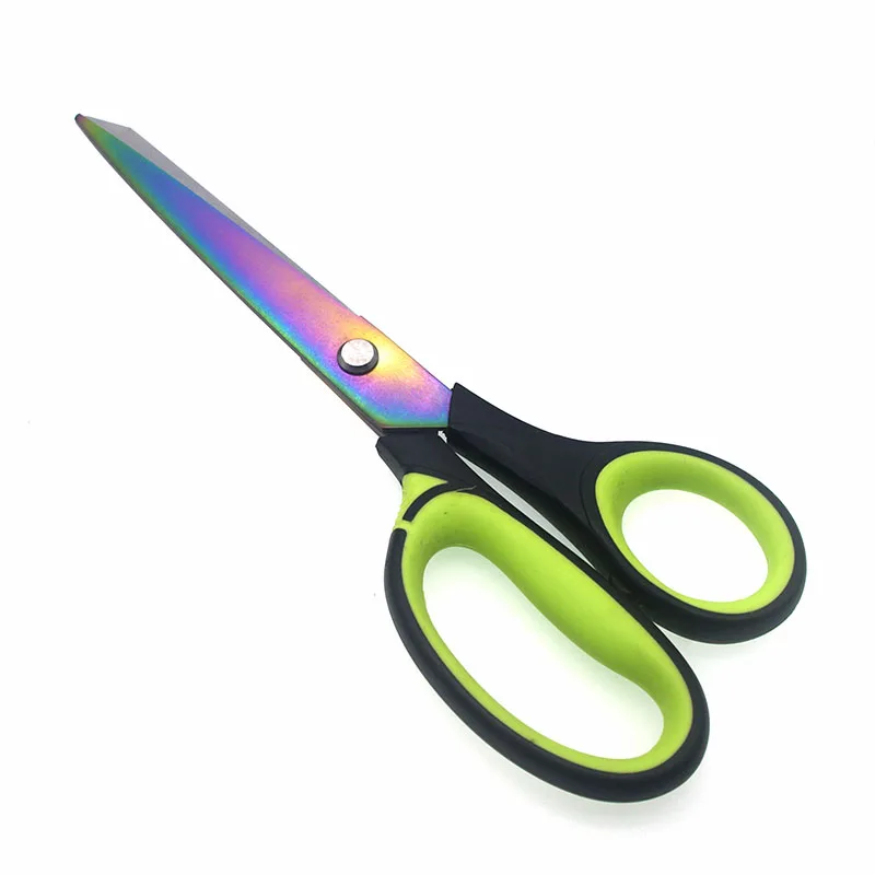 

1pcs 8'' 20cm Color Titanium Sewing Scissors Tailor Tijeras De Costura Stainless Steel For Fabric Craft Household TS8668