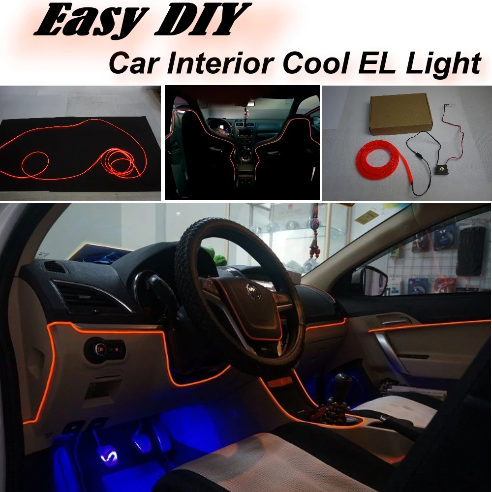 Car Atmosphere Light Flexible Neon Light El Wire Interior