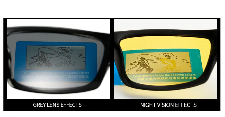 Hombre gafas de visión nocturna WarBLade Driver gafas de visión nocturna conducción lente amarilla visión antideslumbrante clásica