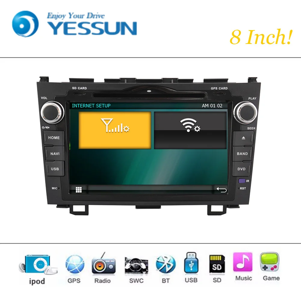 Best Car DVD Player Wince System For HONDA For CR-V Autoradio Car Radio Stereo GPS Navigation Multimedia Audio Video 5