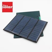 Panel słoneczny 12V Mini układ słoneczny DIY na akumulator ładowarki do telefonów przenośne ogniwo słoneczne 1.5W 1.8W 1.92W 2W 2.5W 3W 4.2W