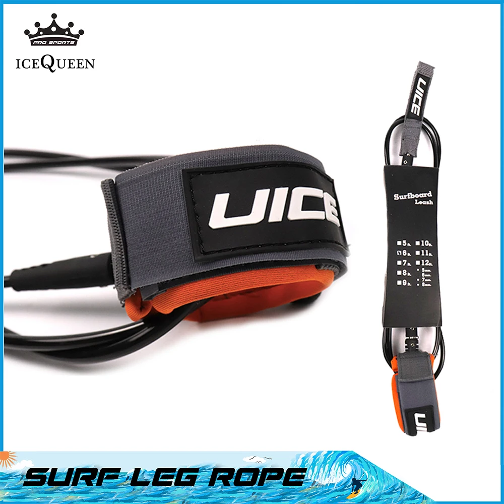 

Free shipping Premium 7mm 6mm 7ft/8f/9ft/10ft Surfboard Leash Paddle board leash 1 Year Warranty Surf Leg rope