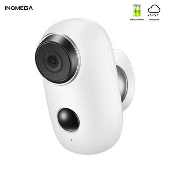 

INQMEGA 1080P 100% Wire-Free Rechargeable Battery IP Wifi Camera PIR Motion Alarm Weatherproof IP65 CCTV Security Wide View Cam