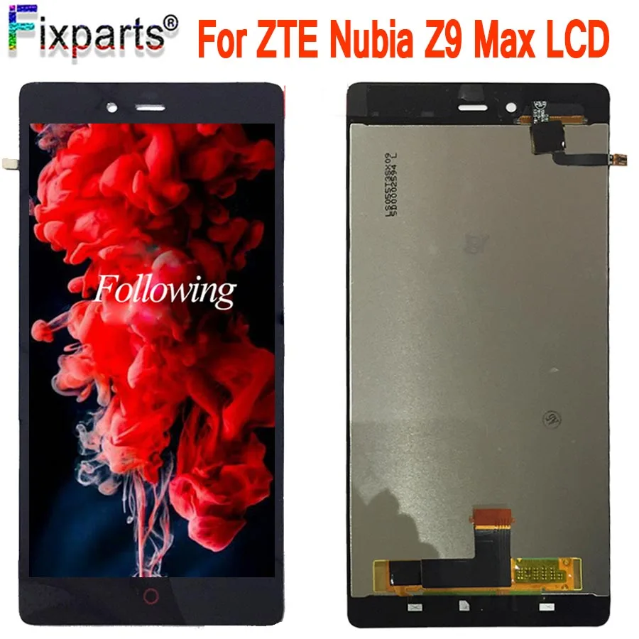 ЖК дисплей 5 дюйма для ZTE Nubia Z9 Max Z9MAX NX510J NX512J кодирующий преобразователь сенсорного