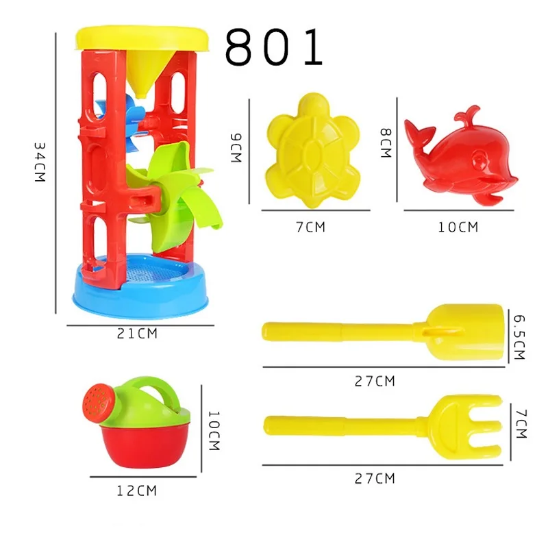 Летние пляжные песочные играть в игрушки песок вода игрушки Дети Ведёрко для морского побережья лопата грабли комплект играть игрушкой детей Инструменты для копания Лидер продаж
