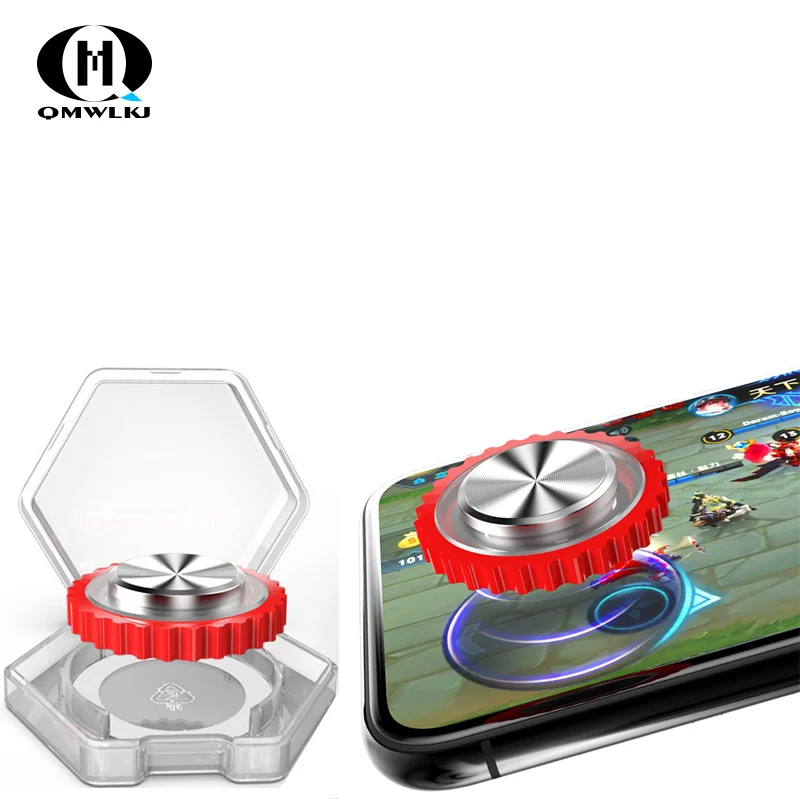 

New Q10 Round Game Joystick Mobile Phone Rocker /Touch Screen Suction Cup For Iphone Android Tablet Metal Button Controller