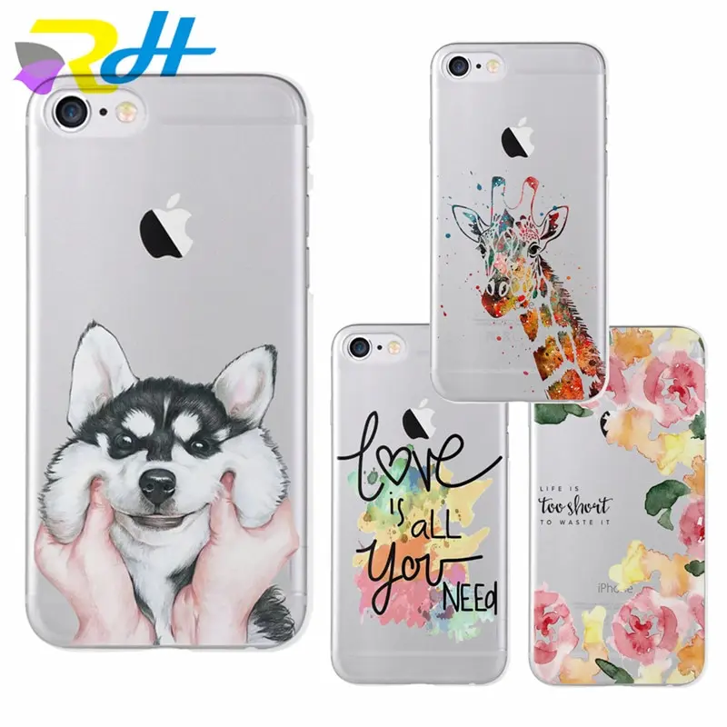 Милые наклейки дизайн Хаски чехол серии для iPhone 6 6S Plus 5 5S SE 7 8 X Xr Xs Max Coque Etui