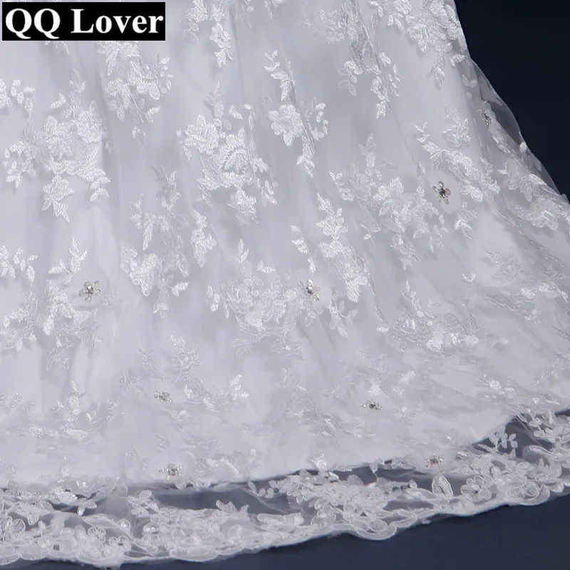 QQ Lover 2019 сексуальное кружевное свадебное платье с длинными рукавами вуалью на