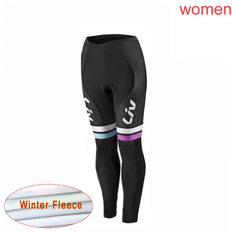 Зимняя велосипедная майка Mtb велосипедная одежда женская теплая флисовая рубашка с длинным рукавом для шоссейного велосипеда комбинезон одежда для велоспорта K24 - Цвет: only pants 02