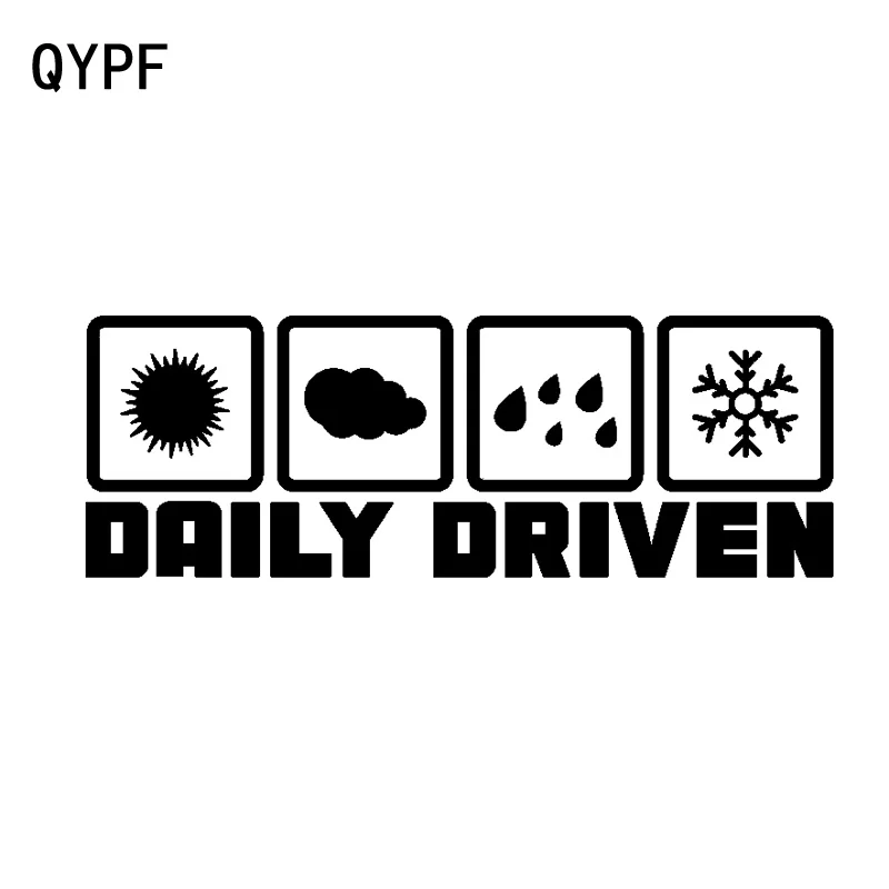 

QYPF 14.5CM*5CM Fashion Funny Daily Driven Car Sticker Vinyl Decals Motorcycle Car Styling C15-2107