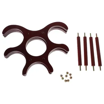 

6 Bottles Wooden Wine Bottle Rack Holder Stand Shelf Tabletop Decoration Home Bar Storage Kitchen Tools