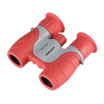 

8x21 Kids Binoculars Compact Binocular Roof Prism for Bird Watching Educational Learning Christmas Gifts Children Toys -Pink