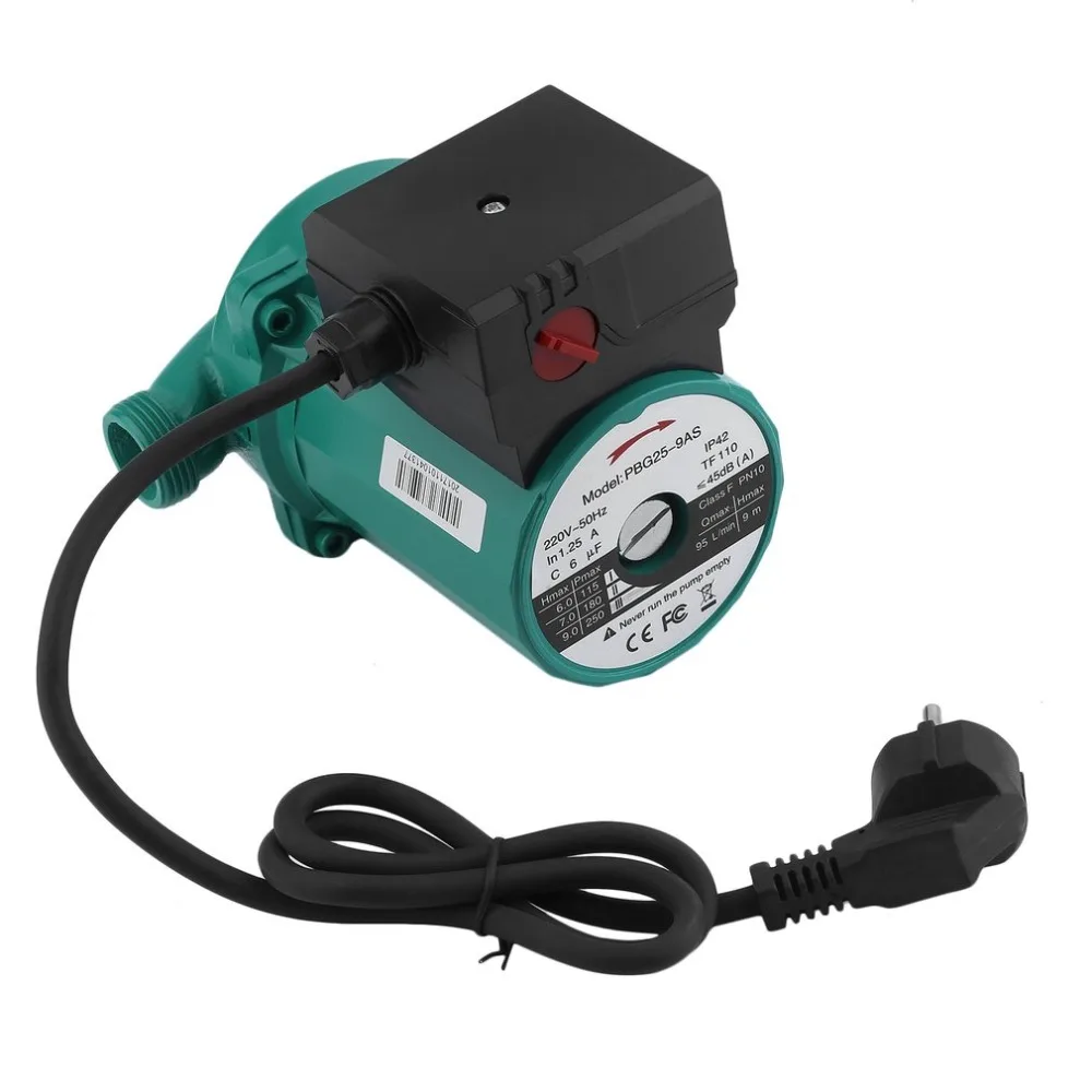 

250W 1 Inch 9 Meter Water Pump Lifting Stainless Steel Blade Water Heating Circulating Pump Circulation Booster Pump EU Plug