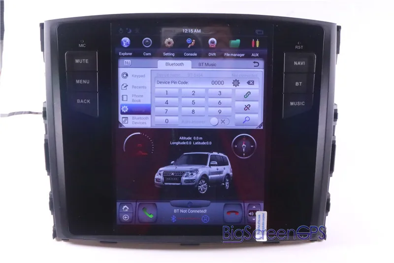 Discount 10.4 Inch Tesla style Android 7.1 Car Radio GPS Navi For Mitsubishi Pajero V97 V93 Shogun Montero 2006+ Unit Stereo Satnav 64GB 11