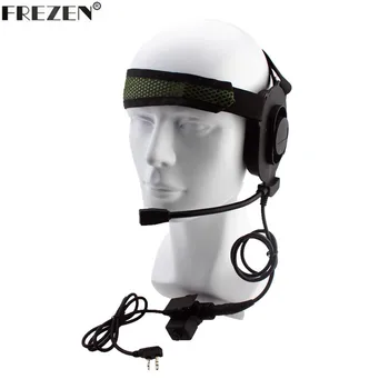 

Tactical Bowman Elite II Radio Headset Earpiece With U94 Style PTT For Kenwood Portable Radio Baofeng UV-5R Walkie Talkie 2 Pin