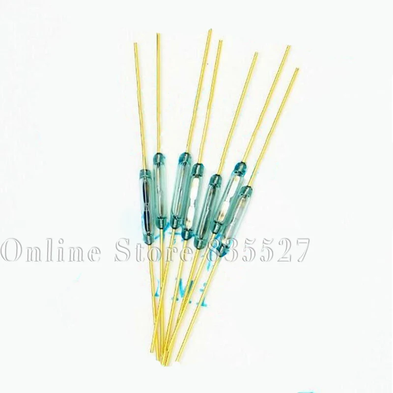 

100pcs/lot 1.8*10MM normally open type MKA10110 dry reed pipe magnetically controlled magnetic induction switch