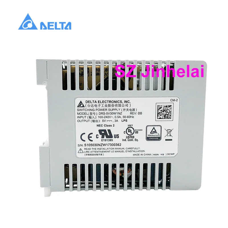 DELTA DRS 5V30W1NZ оригинальный импульсный источник питания 3A din рейка|Импульсный