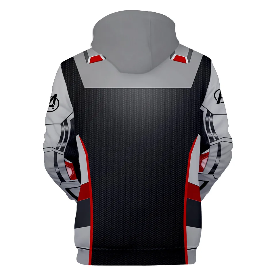 Avengers Endgame Quantum Reich Hoodie Coat Sweatshirts 3D Jacket Pullovers Iron Man Captain America Hoodie Sweater Kids&Adult