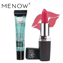 Menow бренд Make Up Set 12 Цвета Красота красный матовый Губная помада и масло для снятия 15 мл Помада для снятия масло оптом прямая поставка 5375